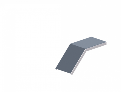 Крышка лотка углового вертикального вниз ЛМсК-45Н 100-1,2ц УТ1,5