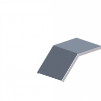 Крышка лотка углового вертикального вниз ЛМсК-45Н 150-1,0ц УТ1,5