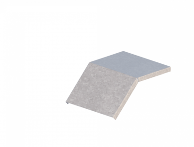 Крышка лотка углового вертикального вниз ЛМсК-45Н 200-1,2ц УТ2,5