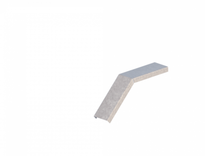 Крышка лотка углового вертикального вниз ЛМсК-45Н 50-0,7ц УТ2,5