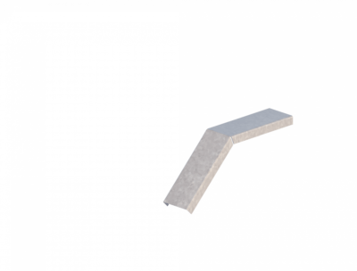 Крышка лотка углового вертикального вниз ЛМсК-45Н 50-1,0ц УТ2,5