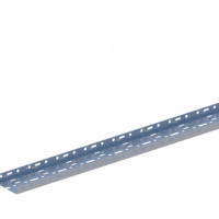 Лоток лестничный прямой НЛ10-П1,87ц УТ1,5 (h=24мм, s=1,0мм)