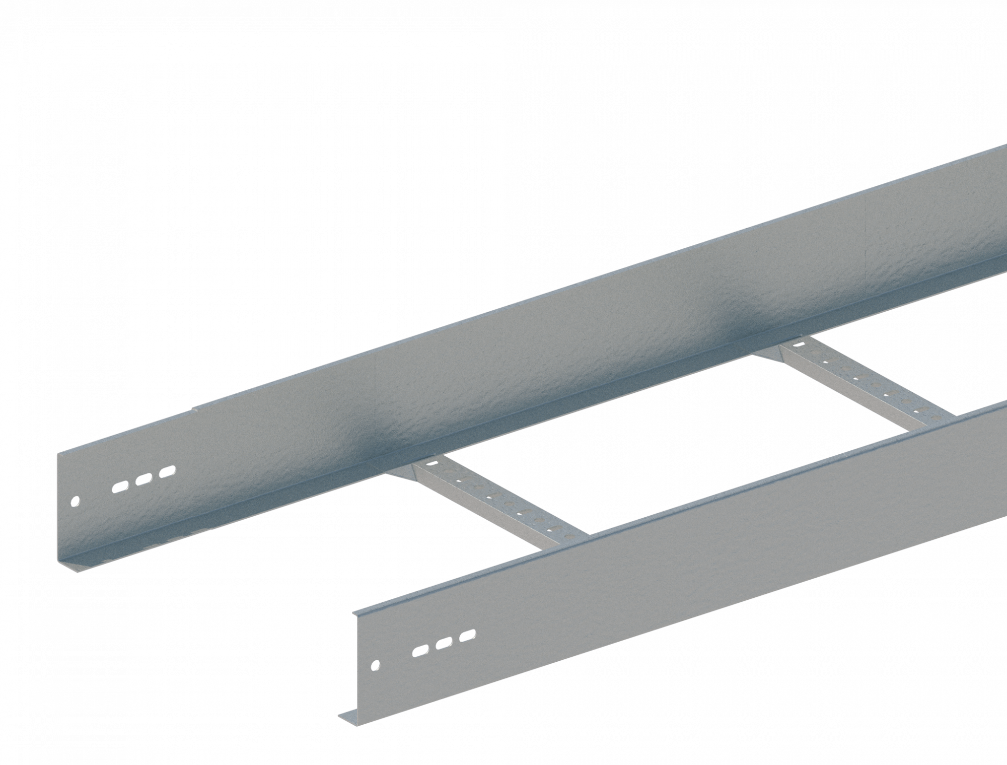 Лоток лестничный прямой НЛ40-П1,87 У3 (h=100мм, s=1,2мм)