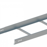 Лоток лестничный прямой НЛ40-П1,87 У3 (h=70мм, s=1,2мм)