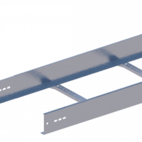 Лоток лестничный прямой НЛ60-П1,87ц УТ1,5 (h=100мм, s=1,2мм)