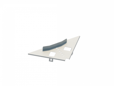 Лоток лестничный угловой НЛ-У45 У3 (s=1,5мм)