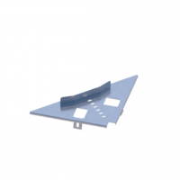 Лоток лестничный угловой НЛ-У45ц УТ1,5 (s=1,5мм)