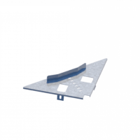 Лоток лестничный угловой НЛ-У45ц УТ2,5 (s=1,5мм)