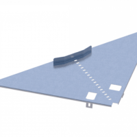 Лоток лестничный угловой НЛ-У95ц УТ1,5 (s=1,5мм)