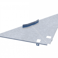 Лоток лестничный угловой НЛ-У95ц УТ2,5 (s=1,5мм)