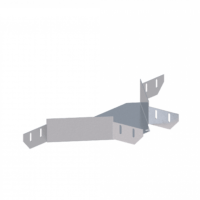 Лоток ответвительный ЛМс-О 150х65-1,5ц УТ1,5