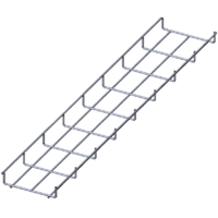 Лоток проволочный прямой  диаметр проволоки 4 мм  ПП4.150.35.3000.8.0