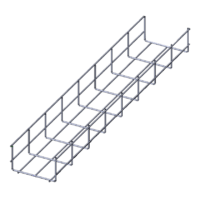 Лоток проволочный прямой  диаметр проволоки 4 мм  ПП4.150.85.3000.8.6