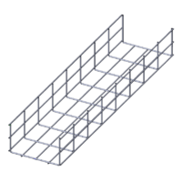 Лоток проволочный прямой  диаметр проволоки 4 мм  ПП4.200.105.3000.8.1