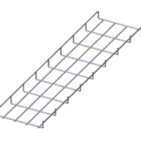 Лоток проволочный прямой  диаметр проволоки 4 мм  ПП4.200.35.3000.8.4