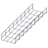 Лоток проволочный прямой  диаметр проволоки 4 мм  ПП4.200.85.3000.8.5