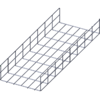 Лоток проволочный прямой  диаметр проволоки 4 мм  ПП4.300.105.3000.8.2