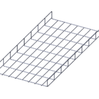 Лоток проволочный прямой  диаметр проволоки 4 мм  ПП4.400.60.3000.8.5