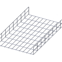 Лоток проволочный прямой  диаметр проволоки 4 мм  ПП4.450.105.3000.8.0