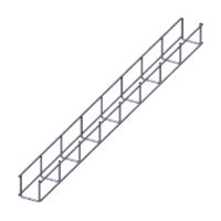 Лоток проволочный прямой диаметр проволоки 4 мм ПП4.50.35.3000.8.1