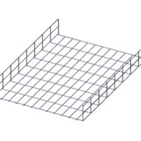 Лоток проволочный прямой  диаметр проволоки 4 мм  ПП4.550.105.3000.8.1