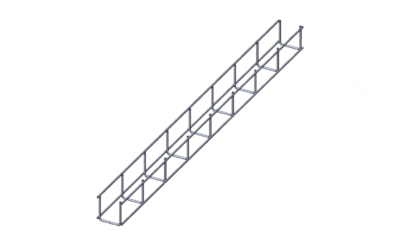 Лоток проволочный прямой  диаметр проволоки 4 мм  ПП4.60.60.3000.8.2