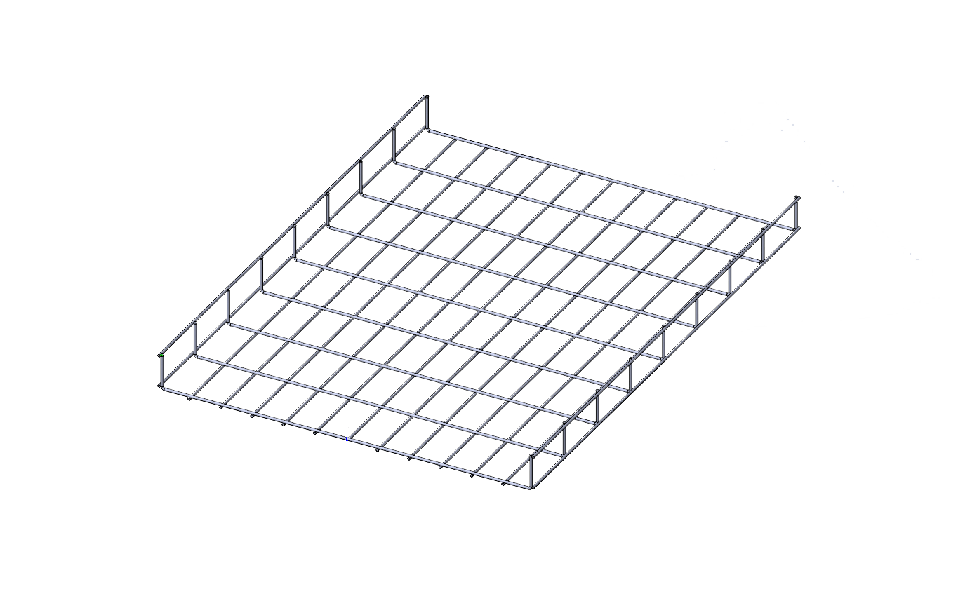 Лоток проволочный прямой диаметр проволоки 4 мм ПП4.600.60.3000.8.2