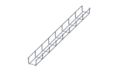 Лоток проволочный прямой  диаметр проволоки 4 мм  ПП4.70.50.3000.8.1