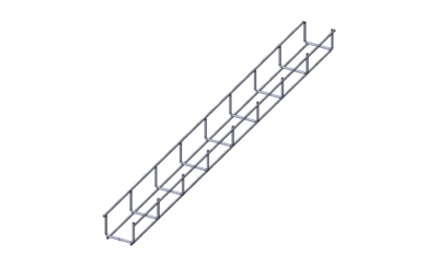 Лоток проволочный прямой  диаметр проволоки 4 мм  ПП4.80.80.3000.8.1