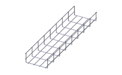 Лоток проволочный прямой торцевой диаметр проволоки 4 мм ПТ4.200.85.3000.8.2