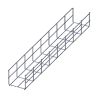 Лоток проволочный прямой усиленный диаметр проволоки 5 мм  ППУ5.100.105.3000.10.2