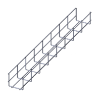 Лоток проволочный прямой усиленный диаметр проволоки 5 мм  ППУ5.100.85.3000.10.4