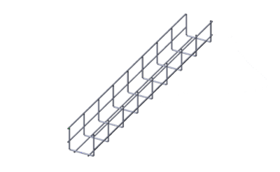 Лоток проволочный прямой усиленный диаметр проволоки 5 мм  ППУ5.100.85.3000.10.6