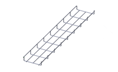 Лоток проволочный прямой усиленный диаметр проволоки 5 мм  ППУ5.150.35.3000.10.1