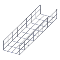 Лоток проволочный прямой усиленный диаметр проволоки 5 мм  ППУ5.200.105.3000.10.2