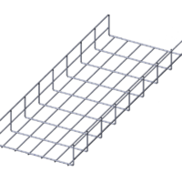 Лоток проволочный прямой усиленный диаметр проволоки 5 мм  ППУ5.250.85.3000.10.2