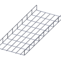 Лоток проволочный прямой усиленный диаметр проволоки 5 мм  ППУ5.300.60.3000.10.1