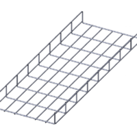 Лоток проволочный прямой усиленный диаметр проволоки 5 мм  ППУ5.300.60.3000.10.2