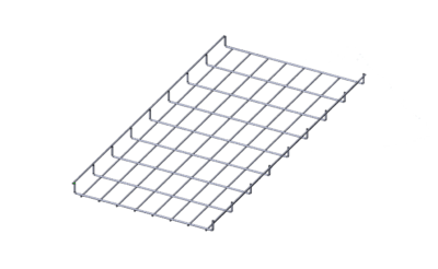 Лоток проволочный прямой усиленный диаметр проволоки 5 мм  ППУ5.350.35.3000.10.1
