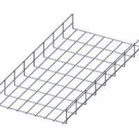 Лоток проволочный прямой усиленный диаметр проволоки 5 мм  ППУ5.350.85.3000.10.6