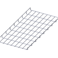Лоток проволочный прямой усиленный диаметр проволоки 5 мм  ППУ5.400.35.3000.10.0