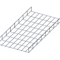 Лоток проволочный прямой усиленный диаметр проволоки 5 мм  ППУ5.400.60.3000.10.2