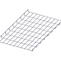Лоток проволочный прямой усиленный диаметр проволоки 5 мм  ППУ5.450.35.3000.10.0