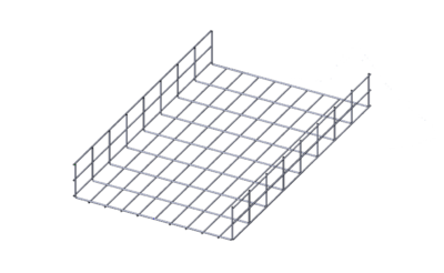Лоток проволочный прямой усиленный диаметр проволоки 5 мм  ППУ5.500.105.3000.10.0