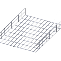 Лоток проволочный прямой усиленный диаметр проволоки 5 мм  ППУ5.550.105.3000.10.5