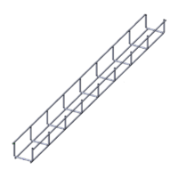 Лоток проволочный прямой усиленный диаметр проволоки 5 мм  ППУ5.80.80.3000.10.5