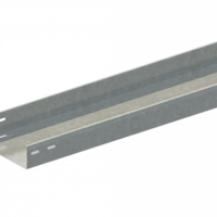 Лоток прямой замковый неперфорированный ЛМс-ПЗН 200х200-1,2ц УТ2,5 (L=2000мм)