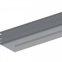 Лоток прямой замковый неперфорированный ЛМс-ПЗН 300х65-1,2ц УТ1,5 (L=3000 мм)