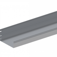 Лоток прямой замковый неперфорированный ЛМс-ПЗН 300х80-1,2ц УТ1,5 (L=3000 мм)