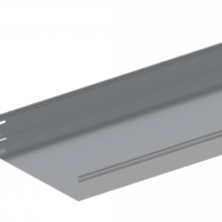 Лоток прямой замковый неперфорированный ЛМс-ПЗН 400х100-1,5ц УТ1,5 (L=2000 мм)